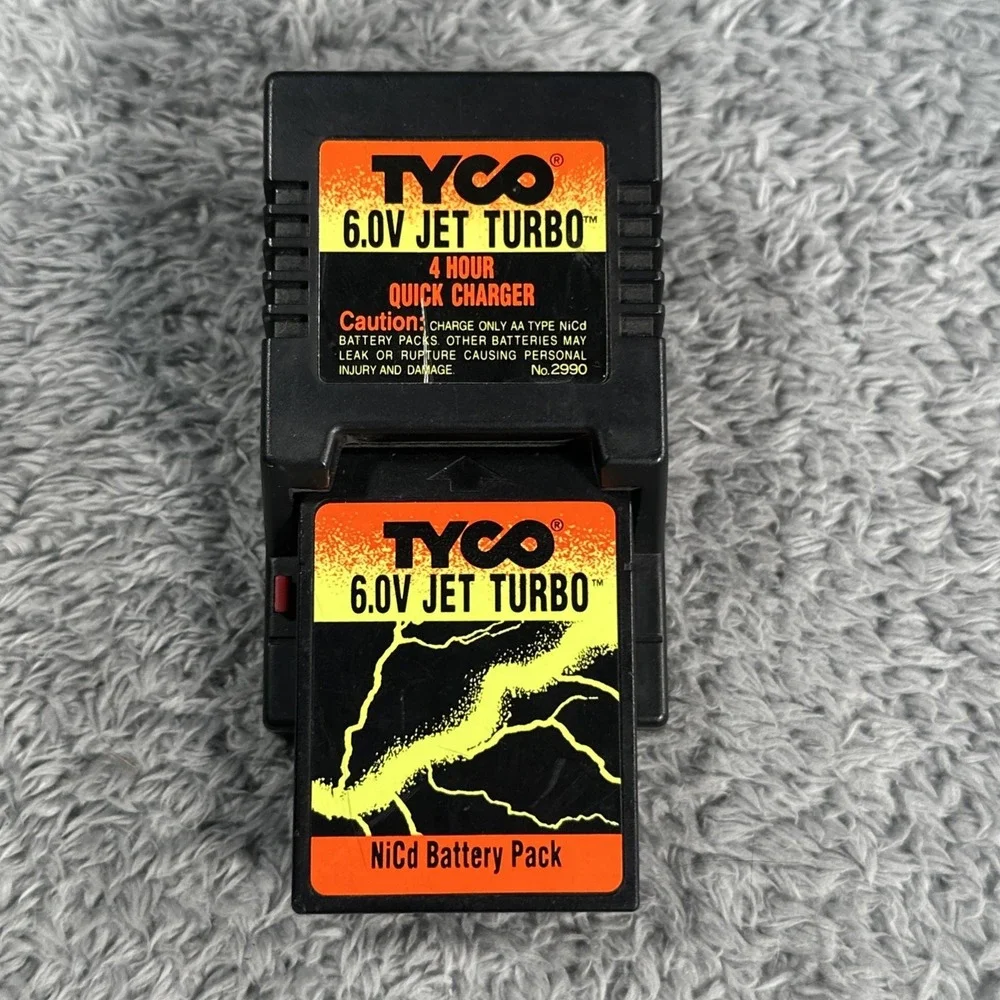 Tyco RC 6V Jet Turbo 4 Hour Quick Charger 2990 w/ NiCd Battery Pack UNTESTED